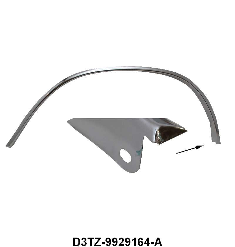 STYLESIDE REAR WHEEL WELL MOLDING - 73-79 F-100/F-350 RH