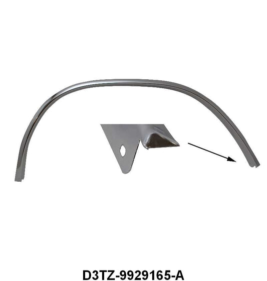 STYLESIDE REAR WHEEL WELL MOLDING - 73-79 F-100/F-350 LH