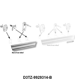 REAR OF BED ROCKER MOLDING - 73-79 F-100/F-350 RH