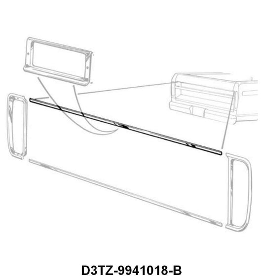 STYLESIDE UPPER TAILGATE MOLDING - 73-79 F-100/F-350