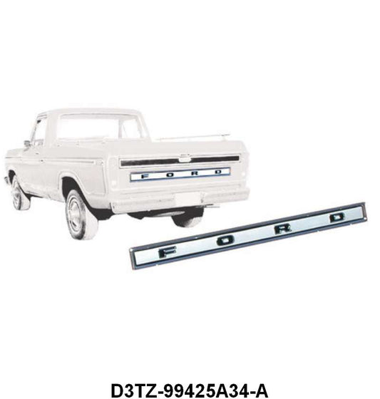 TAILGATE FINISH PANEL - 73-79 F-100/F-350 CENTER WITH "FORD" 56" LONG
