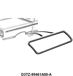 STYLESIDE LOWER BED SIDE TOOLBOX DOOR SEAL - 73-79 F-100/F-350