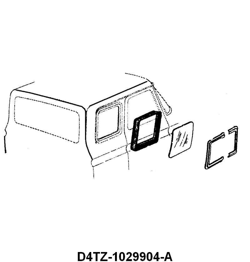 STATIONARY QUARTER WINDOW SEALS - 74-79 F-100/350 W/O MOLDING