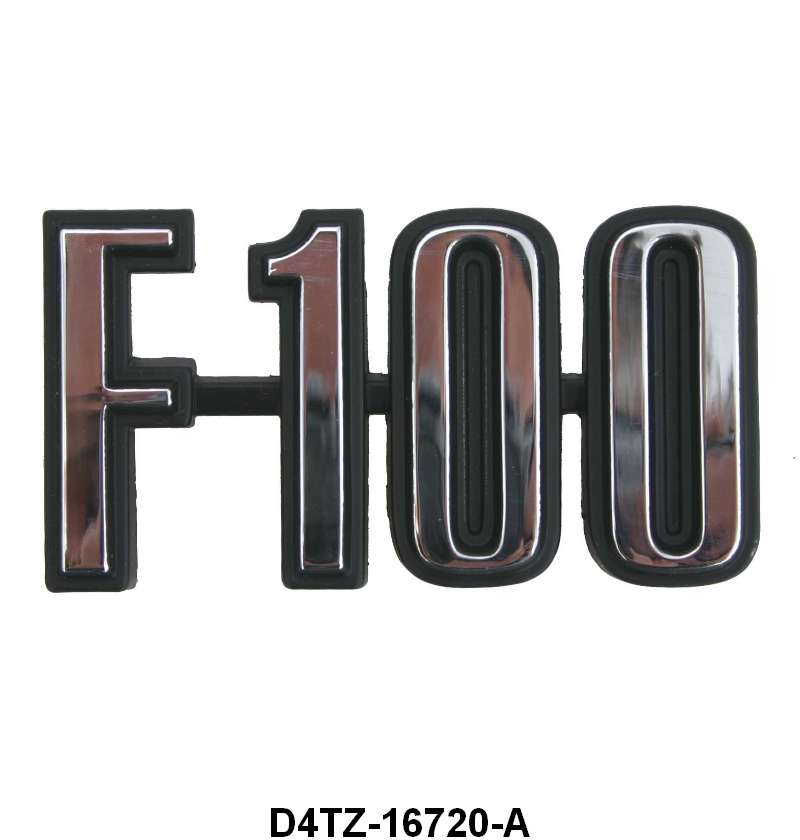FRONT FENDER EMBLEM - 73-76 PICKUP "F-100"