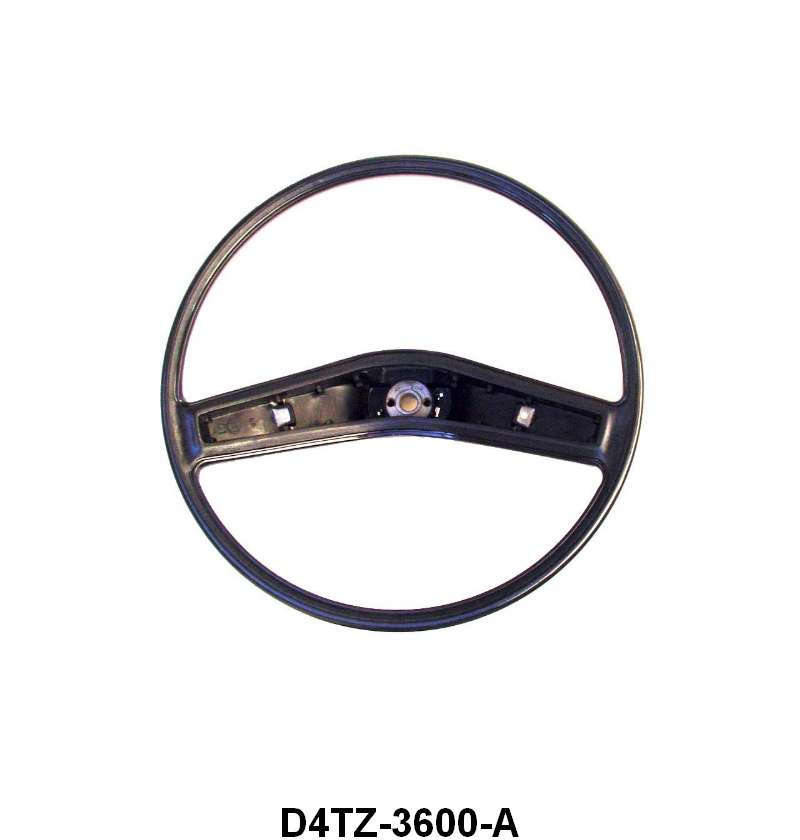 STEERING WHEEL - 71-77 F-100/F-350 2 SPOKE BLACK W/O SPEED CONTROL