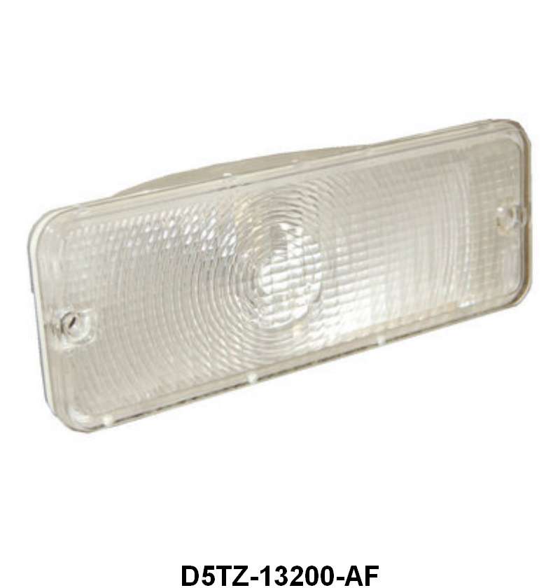 PARK LIGHT HOUSING - 75-76 F-100/F-350 LH OR RH, WITH CLEAR LENS (Ford Script)