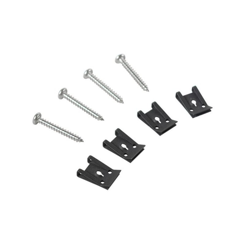 STYLESIDE TAIL LIGHT LENS SCREWS - 74-79 F-100/F-250, 4 screws & cliis
