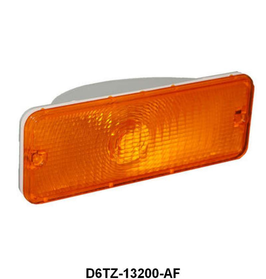 PARK LIGHT HOUSING - 76-77 F-100/F-350 LH OR RH, WITH AMBER LENS (Ford Script)