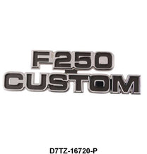 COWL SIDE EMBLEM - 77-79 PICKUP "F-250 CUSTOM" 2 REQUIRED