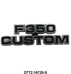COWL SIDE EMBLEM - 77-79 PICKUP "F-350 CUSTOM" 2 REQUIRED