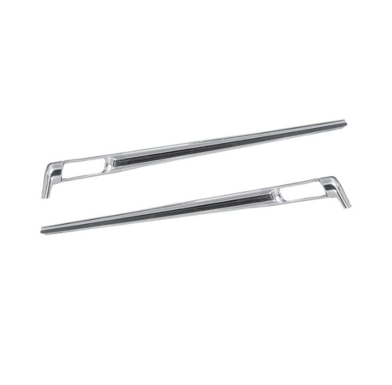UPPER BED SIDE MOLDINGS - 77-79 F-100, SHORT BED, WITH RACE TRACK TRIM