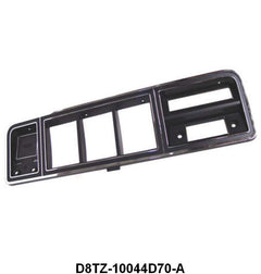 INSTRUMENT CLUSTER BEZEL - 73-79 F-100/F-350 BLACK & CHROME WITHOUT A/C