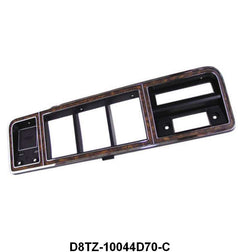 INSTRUMENT CLUSTER BEZEL - 73-79 F-100/F-35 WOODGRAIN & CHROME WITHOUT A/C