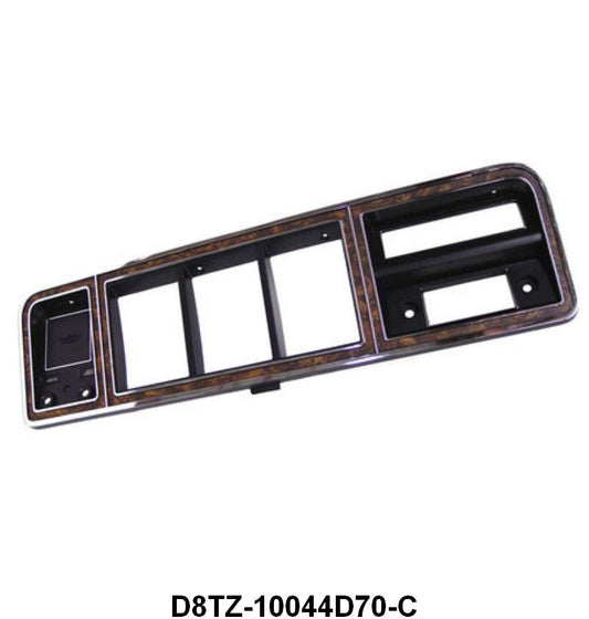 INSTRUMENT CLUSTER BEZEL - 73-79 F-100/F-35 WOODGRAIN & CHROME WITHOUT A/C