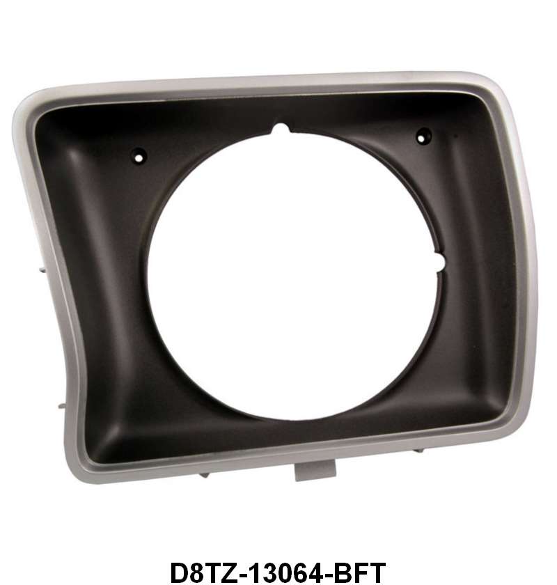 HEADLIGHT DOOR/BEZEL - 78 F-100/F-350 LH "ROUND" ARGENT FORD TOOLING