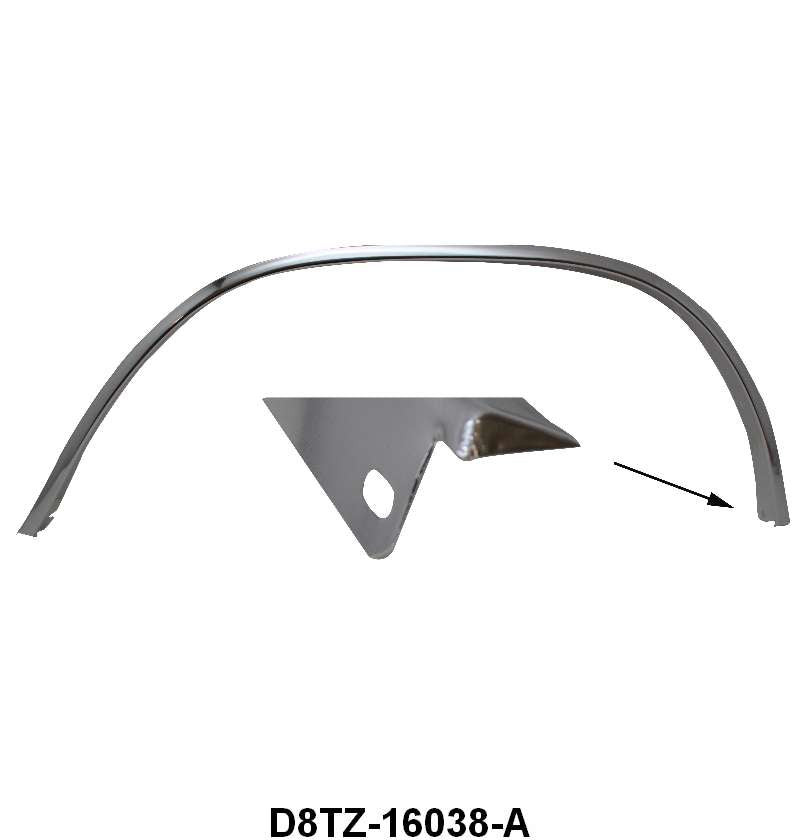 FRONT FENDER WHEEL WELL MOLDING - 73-79 F-100/F-350 RH