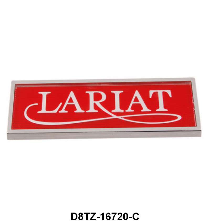 COWL SIDE EMBLEM - 78-79 F-100/F-350 "LARIAT" 2 REQUIRED