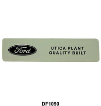 CONVERTIBLE TOP LATCH DECAL- 63-66 GALAXIE 66-69 FAIRLANE, 64-70 MUSTANG