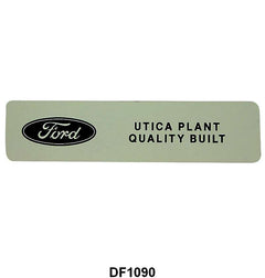 CONVERTIBLE TOP LATCH DECAL- 63-66 GALAXIE 66-69 FAIRLANE, 64-70 MUSTANG