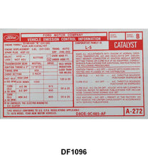 EMISSION DECAL - 78 F-100/F-250 351 W/AUTO