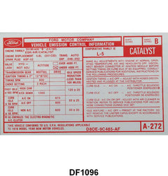 EMISSION DECAL - 78 F-100/F-250 351 W/AUTO