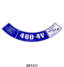 AIR CLEANER DECAL - 74 F-100/F-350, 460-4V