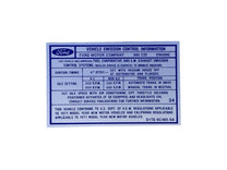EMISSION DECAL - 71 F-100/F-250 360 AT/MT