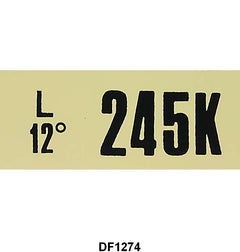 ENGINE CODE DECAL - 66-67 MUSTANG 289HP