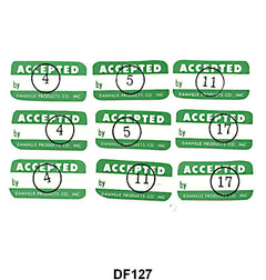 RETRACTABLE TOP MOTOR DECAL KIT - 57-59 RETRACTABLE