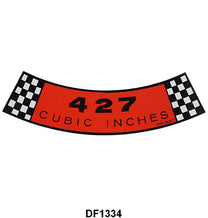 AIR CLEANER DECAL - 65-67 GLX, 66-67 FRLN, 68 MUST 427-4V