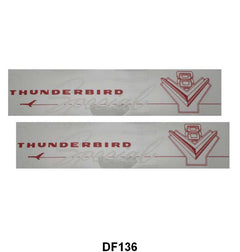 VALVE COVER DECALS - 57 PASS/RANCHERO 292 "THUNDERBIRD SPECIAL"