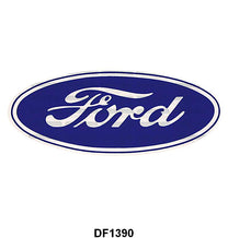 FORD OVAL DECAL WITH CLEAR BACKGROUND - 9-1/2"