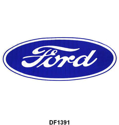 FORD OVAL DECAL WITH CLEAR BACKGROUND - 17