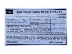 EMISSION DECAL - 76 F-100/F-350 460