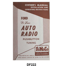 RADIO INSTRUCTION MANUAL - 52 DELUXE