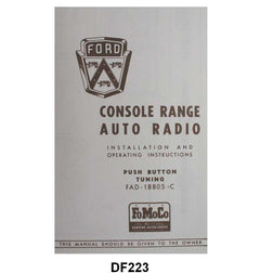 RADIO INSTRUCTION MANUAL - 53 DELUXE