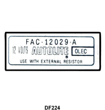 COIL DECAL - 65-72 ALL PASS, 65-72 F-100/F-350