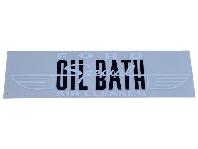 AIR CLEANER DECAL - 54 PASS V8 FRONT, OIL BATH