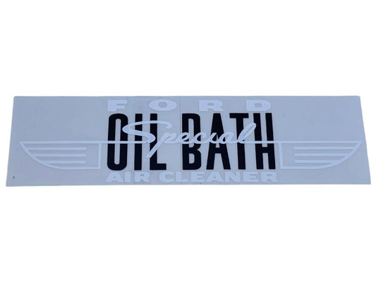 AIR CLEANER DECAL - 54 PASS V8 FRONT, OIL BATH
