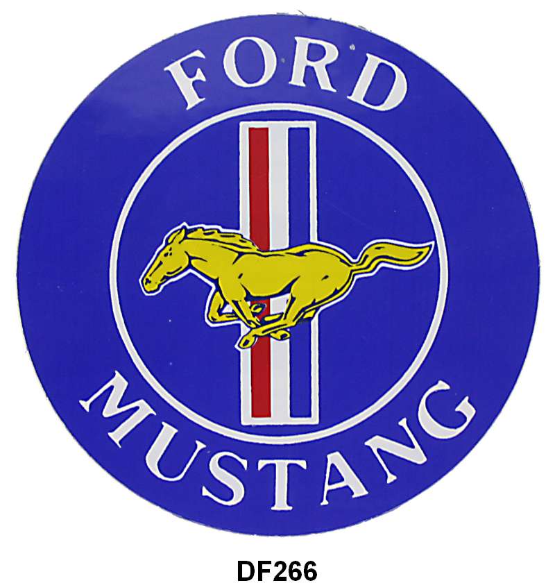 MUSTANG DECAL - 3" ROUND