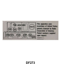 RADIO SCHEMATIC DECAL - 56 PASS