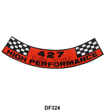 UNIVERSAL AIR CLEANER DECAL - 427 HIGH PERFORMANCE