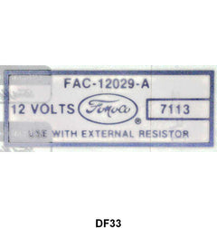 COIL DECAL - 56-64 ALL PASS, 56-64 F-100/F-350