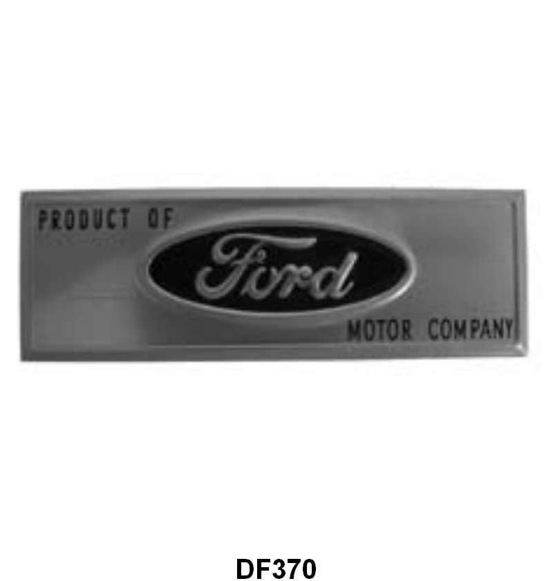 DOOR SILL/SCUFF PLATE DECAL - 63-67 ALL PASS, BLACK