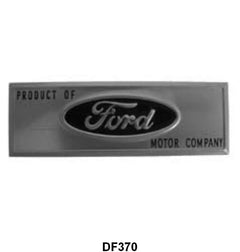 DOOR SILL/SCUFF PLATE DECAL - 63-67 ALL PASS, BLACK