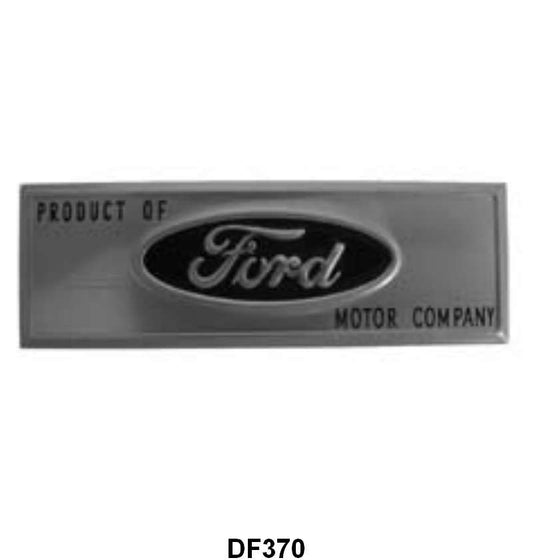 DOOR SILL/SCUFF PLATE DECAL - 63-67 ALL PASS, BLACK