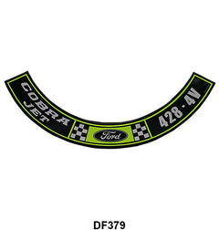 AIR CLEANER DECAL - 70 MUSTANG 428-4V COBRA JET
