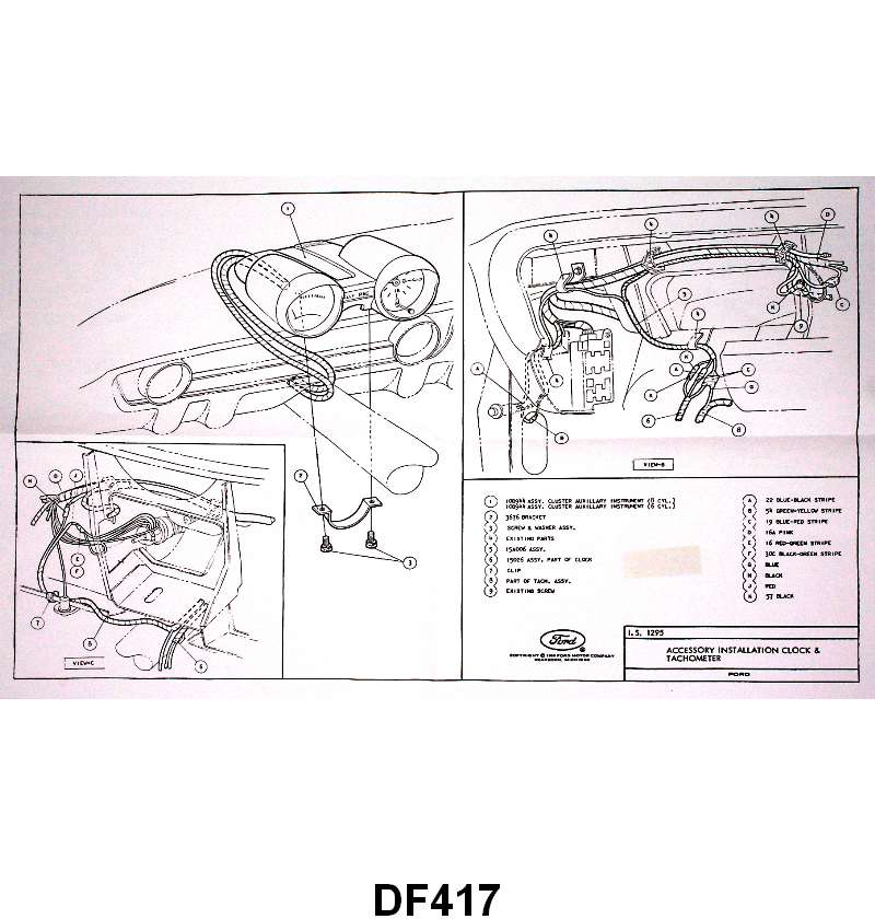 RALLY PAC WIRING DIAGRAM - 65-66 MUSTANG