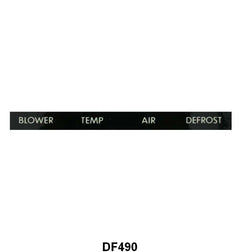 FRESH AIR HEATER CONTROL PANEL DECAL - 53-56 F-100/F-350