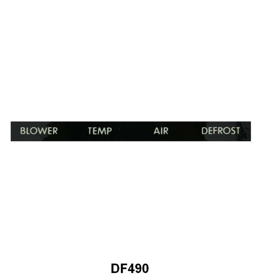 FRESH AIR HEATER CONTROL PANEL DECAL - 53-56 F-100/F-350